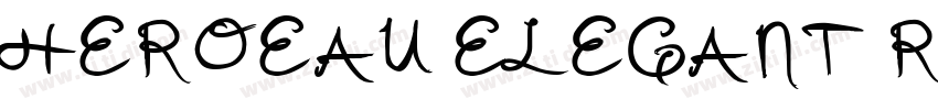 HEROEAU ELEGANT REG字体转换
